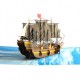 Handmade 3D Pop Up Card Galleon Sailing Ship boat Birthday Anniversary Fathers Day Mothers Day Valentine Holiday Retirement Blank 
