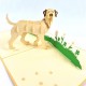 Handmade 3D Pop Up Card Labrador dog pet friend Birthday Father's Mother's Day Wedding Anniversary Valentine's Blank 