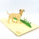 Handmade 3D Pop Up Card Labrador dog pet friend Birthday Father's Mother's Day Wedding Anniversary Valentine's Blank 