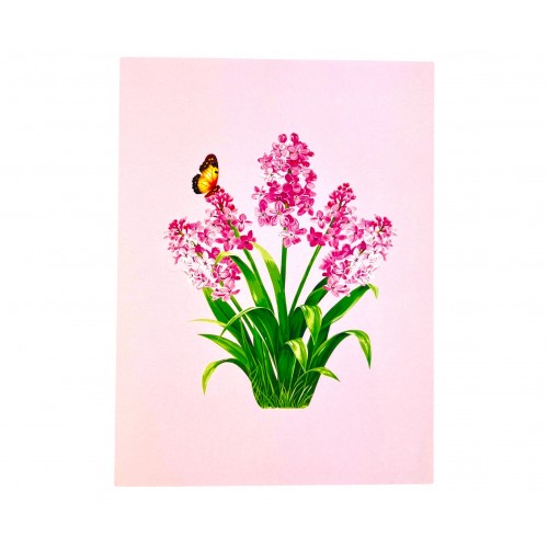 3D Pop Up Card Lilac Birthday Wedding Anniversary Teachers Day Valentine's Day Mothers Day New Home Get Well Thank you Blank Card