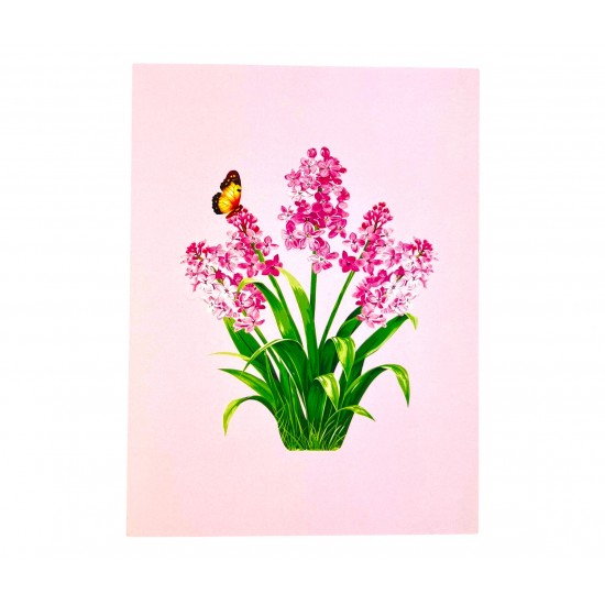 3D Pop Up Card Lilac Birthday Wedding Anniversary Teachers Day Valentine's Day Mothers Day New Home Get Well Thank you Blank Card