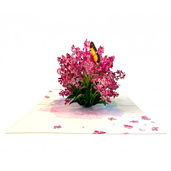 3D Pop Up Card Lilac Birthday Wedding Anniversary Teachers Day Valentine's Day Mothers Day New Home Get Well Thank you Blank Card