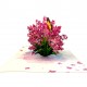 3D Pop Up Card Lilac Birthday Wedding Anniversary Teachers Day Valentine's Day Mothers Day New Home Get Well Thank you Blank Card