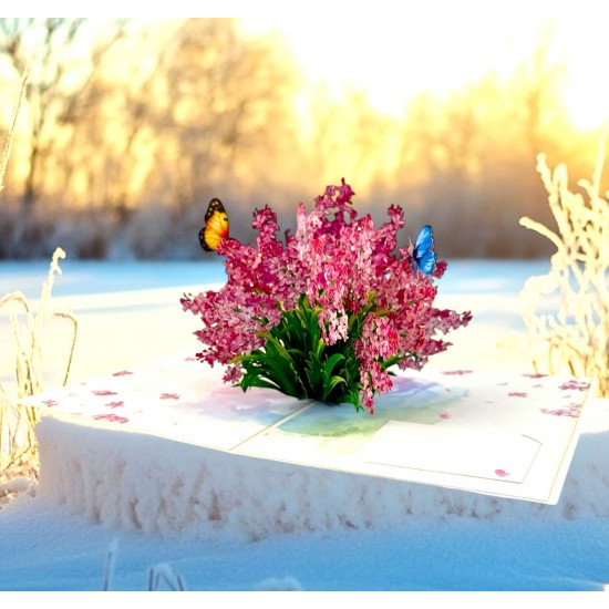 3D Pop Up Card Lilac Birthday Wedding Anniversary Teachers Day Valentine's Day Mothers Day New Home Get Well Thank you Blank Card 3D Pop Up Card Lilac Birthday Wedding Anniversary Teachers Day Valentine's Day Mothers Day New Home Get Well Thank you Blank Card
