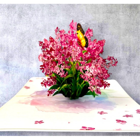 3D Pop Up Card Lilac Birthday Wedding Anniversary Teachers Day Valentine's Day Mothers Day New Home Get Well Thank you Blank Card 3D Pop Up Card Lilac Birthday Wedding Anniversary Teachers Day Valentine's Day Mothers Day New Home Get Well Thank you Blank Card