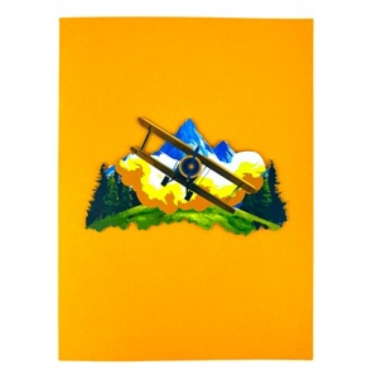 Handmade 3D Pop Up Card Biplane Birthday Wedding Anniversary Valentine's Day Father's Day Pass Pilot Exam Moving Holiday Captain Aircraft Van Blank Celebrations Handmade 3D Pop Up Card Biplane Birthday Wedding Anniversary Valentine's Day Father's Day Pass Pilot Exam Moving Holiday Captain Aircraft Van Blank Celebrations