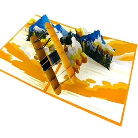 Handmade 3D Pop Up Card Biplane Birthday Wedding Anniversary Valentine's Day Father's Day Pass Pilot Exam Moving Holiday Captain Aircraft Van Blank Celebrations Handmade 3D Pop Up Card Biplane Birthday Wedding Anniversary Valentine's Day Father's Day Pass Pilot Exam Moving Holiday Captain Aircraft Van Blank Celebrations
