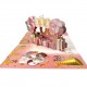 Handmade 3D Pop Up Card 50 Fifty Happy Birthday Pink Rose Cake Balloon Love Frendship
