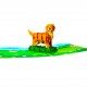 BC Worldwide Ltd Handmade 3D Pop Up Card Golden Retriever Dog Pet Birthday Valentines Mother’s Father's Day New Pet Blank Friendship Greetings
