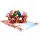 Handmade 3D Pop Up Card Budgie Love Bird Birthday, Valentines, Mothers Day, Wedding Anniversary, New Home, New Pet, Blank