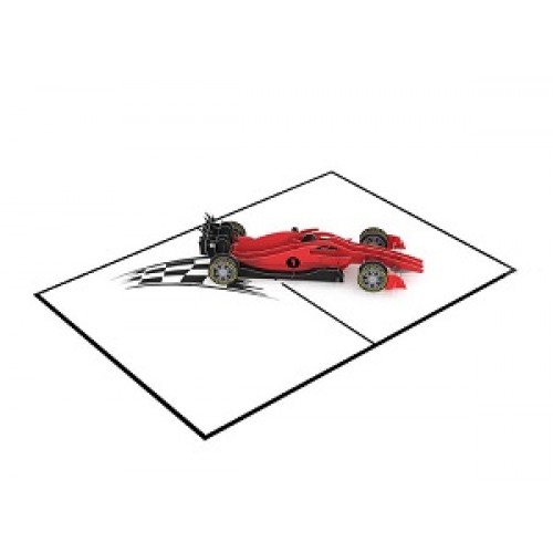 Handmade 3D Pop Up Card, F1 Formula One, Race Car, Birthday, Graduation, Exam Pass, New Driver, Father's Day, Wedding Anniversary, Valentine's Day