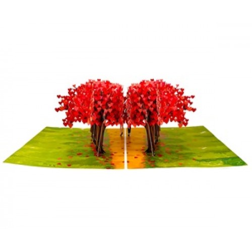 Handmade 3D Pop Up Card Forest Couple Birthday, Valentines Day, Proposal, Engagement,  Wedding Anniversary, Big Day Wedding Gift, Blank Celebrations Card