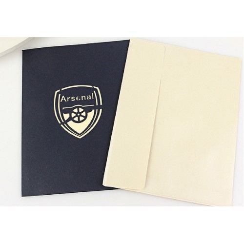 Handmade 3D Pop Up Card Arsenal Football Club Emirates Stadium Happy Birthday Valentines Day Father's Day Wedding Anniversary Graduation Thank you Retirement Love Friendship