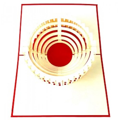 Handmade 3d Pop Up Card Italy Rome Colosseum Birthday Valentines Father's Day Mother's Day Easter Wedding Party Meeting Invitation Card Gift