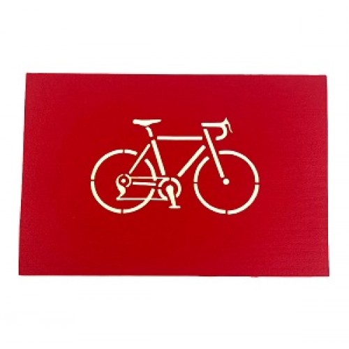 Handmade 3d Pop Up Card Mountain Track Biker Cycling Racing Birthday Father's Day Graduation Wedding Anniversary Valentine's Day Good Luck