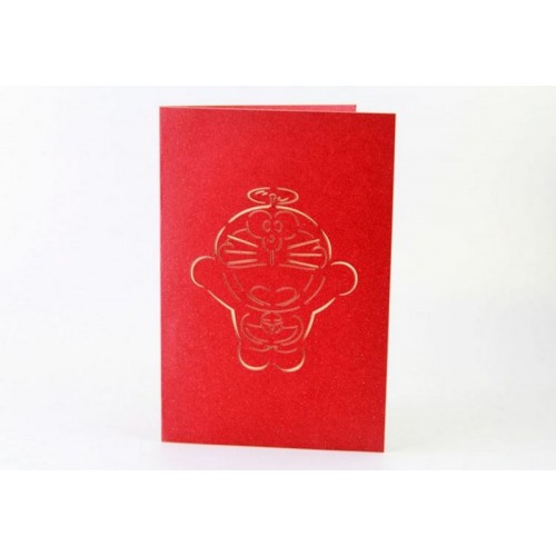 Handmade 3d Pop Up Birthday Card Japanese Manga Doraemon Robotic Cat Wedding Anniversary,valentines Day,father's Day,mother's Day,kid Child