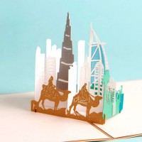 Handmade 3D Pop up Card Dubai Birthday Valentine's Day Wedding Anniversary Father's Day Mother's Day Moving New Job Home Housewarming Holiday