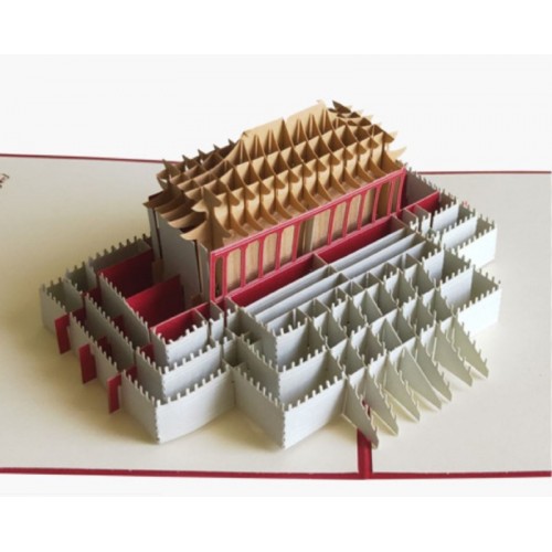 Handmade 3D Pop Up Card Hall Of Supreme Harmony,forbidden City In Beijing, China Birthday,wedding Anniversary,valentine's Day,new Home Party