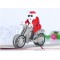 Christmas 3d Greeting Card, 3d Pop Up Popup Xmas Santa Claus Bike Cards Handmade Papercraft Motorbike Sessional Cards Father Christmas Christmas 3d Greeting Card, 3d Pop Up Popup Xmas Santa Claus Bike Cards Handmade Papercraft Motorbike Sessional Cards Father Christmas