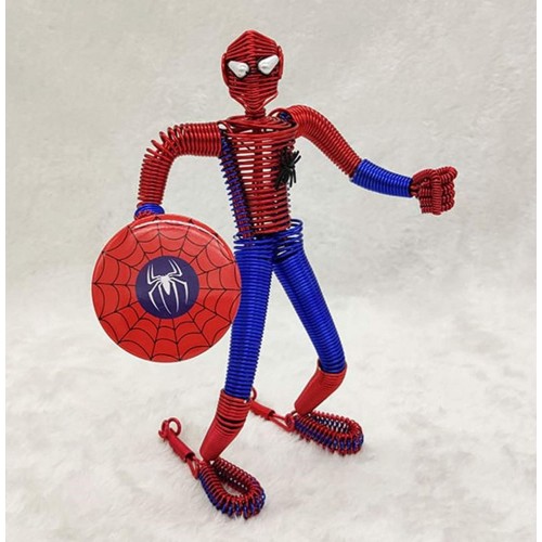 Handmade Aluminum Wire Craft Model Spider Man Hollywood Movie Super Hero Birthday Gift,wedding Anniversary,valentines Day, Home Housewarming