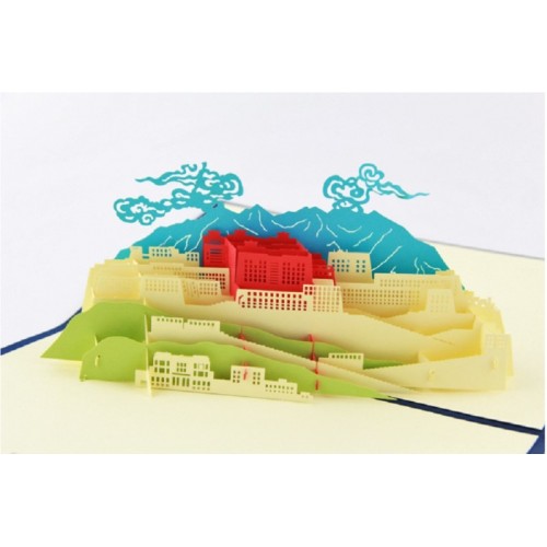 Handmade 3d Pop Up Popup Greeting Card The Potala Palace Birthday Christmas Wedding Anniversary Engagement Valentines Day New Year Eve Party Invitation Father's Day Mother's Day Baby Shower Gift