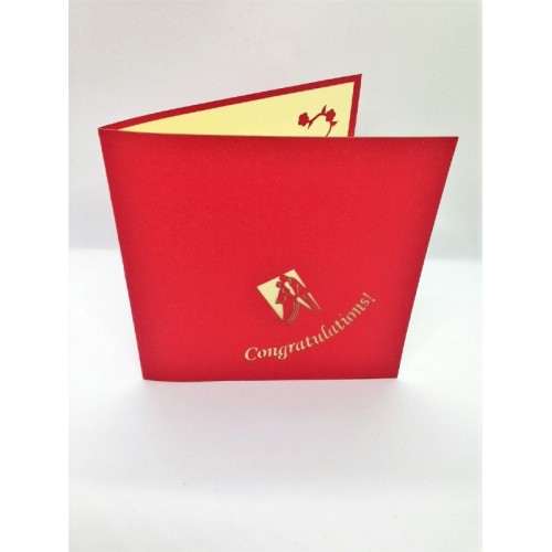 Handmade 3D Pop Up Wedding Cake, Big day Groom Bride, Congratulations, wedding gift, wedding card