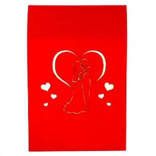 Handmade 3D pop up card bride groom big day wedding card, wedding gift, wedding anniversary party invitation, engagement card, engagement gift, congratulations card, blank card, celebrations card