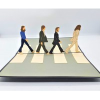 Handmade 3d Pop Up Card Beatles Abbey Road Band Music Van Legend Birthday Wedding Anniversary Valentine's Day Father's Day Mother's Day Graduation