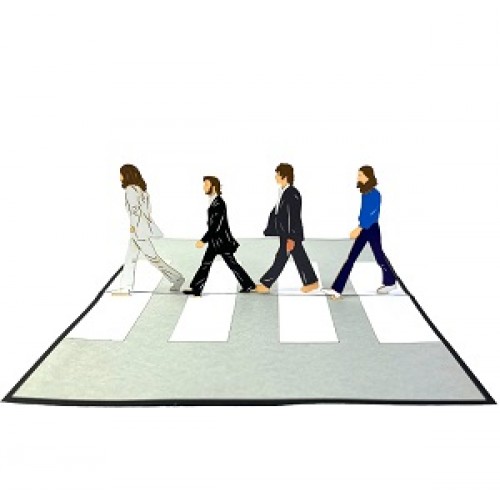 Handmade 3D Pop Up Card Beatles Abbey Road Band Music Van Legend Birthday Wedding Anniversary Valentine's Day Father's Day Mother's Day Graduation Celebrations Card